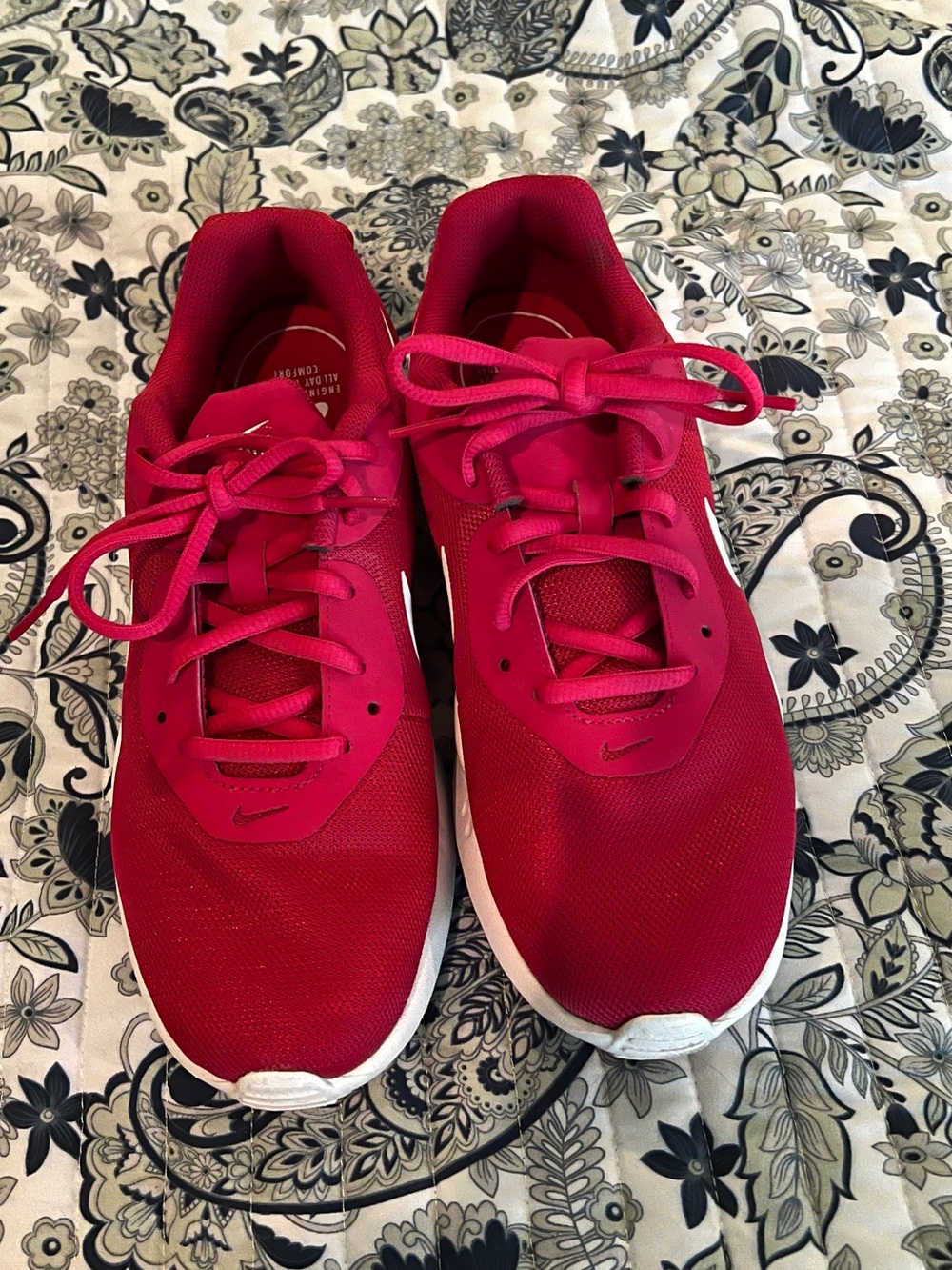 Nike Women's Athletic Sneakers - Bright Red